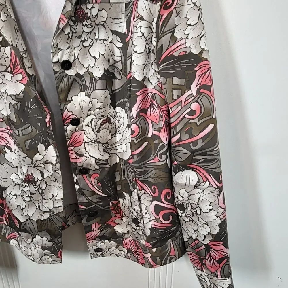 Chico's Pink & Gray Jacket - Picture 5 of 8